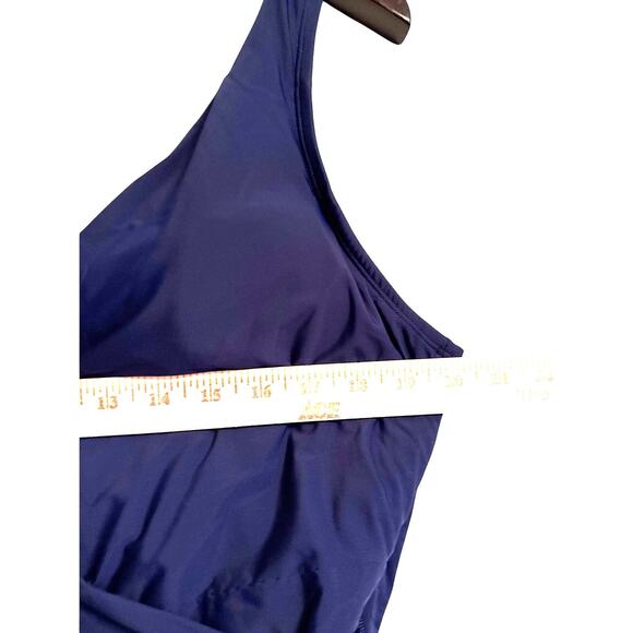 Lands End Sz 20W DDD Slender Suit Wrap One Piece Swim Suit - Picture 6 of 10